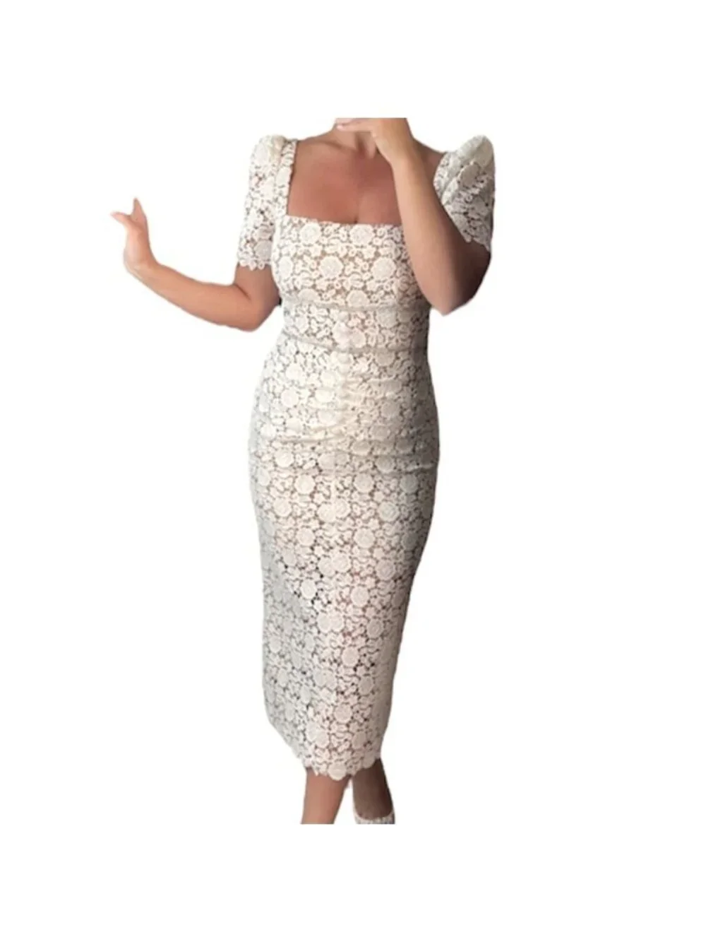 white fox dresses Vacation Time Maxi Dress Off White